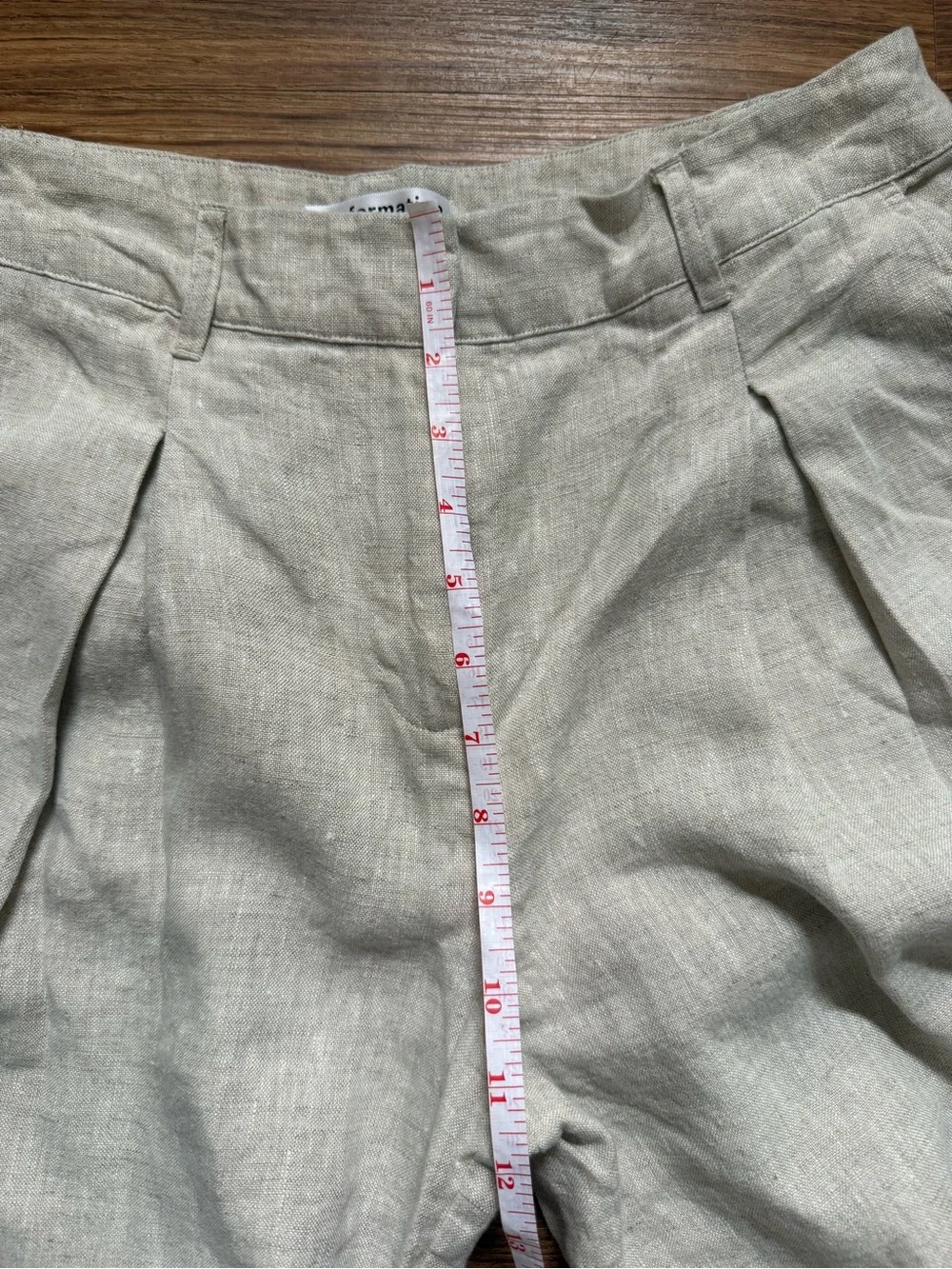 Reformation Alex Linen Mid Rise Pant